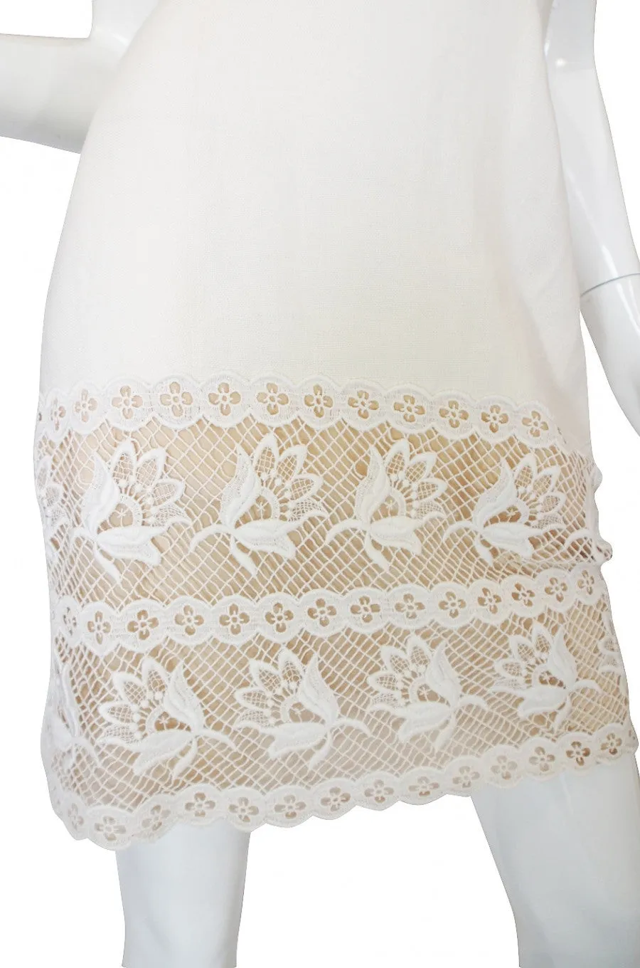 1970s Valentino Cross Back Linen Dress