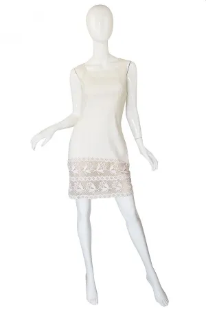 1970s Valentino Cross Back Linen Dress