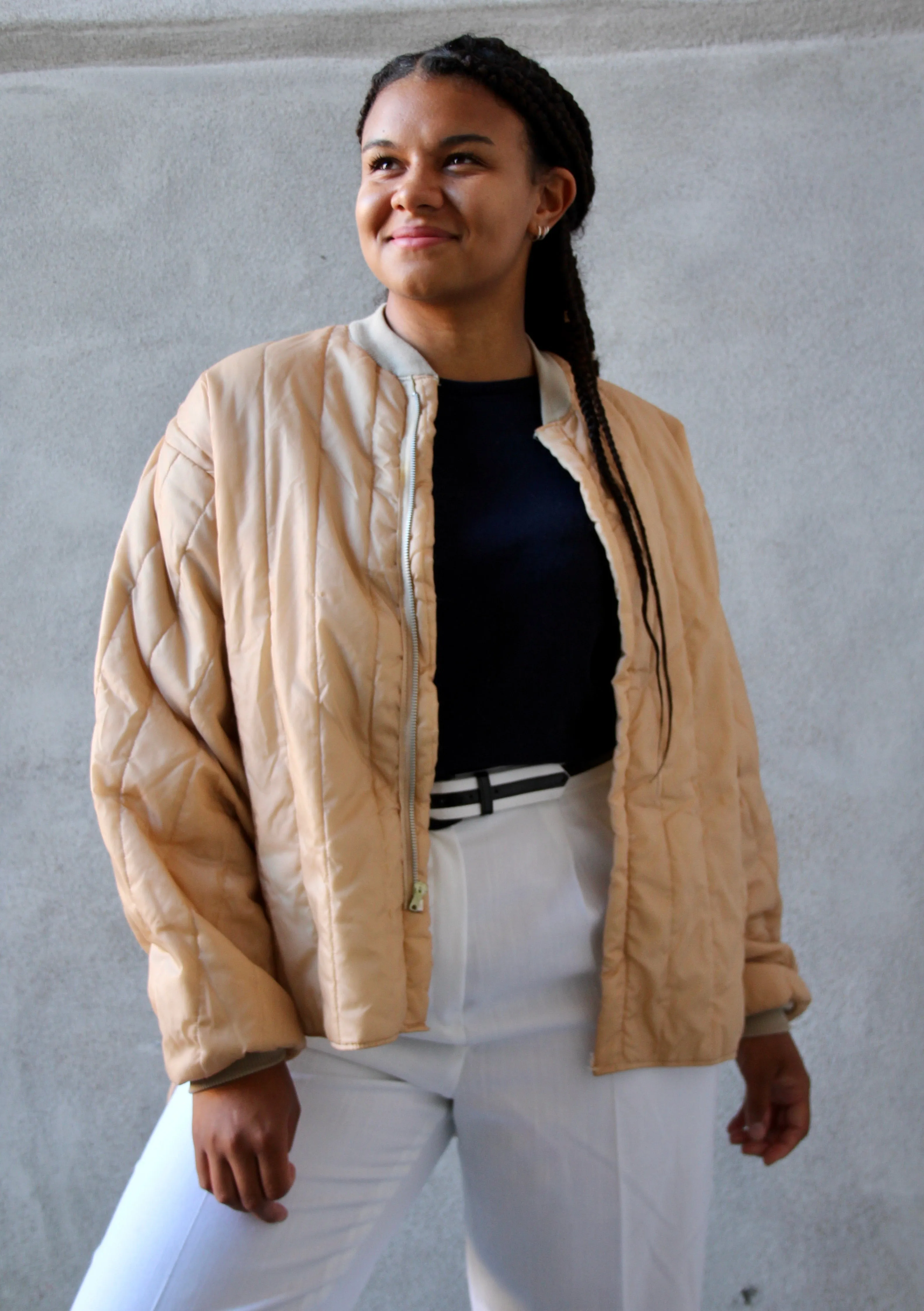 80s Lightweight Bomber Jacket - M