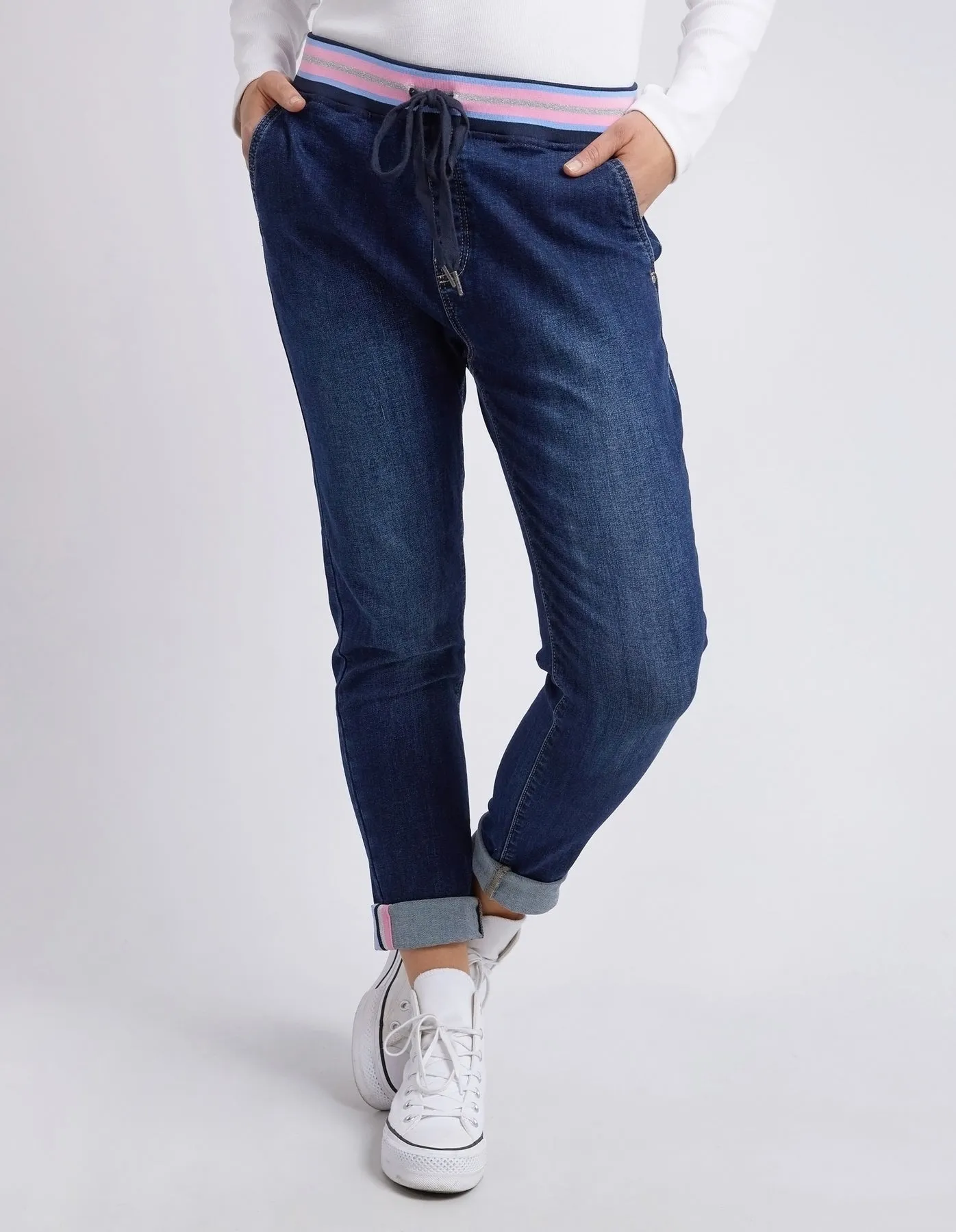 Arielle Denim Jogger - Indigo