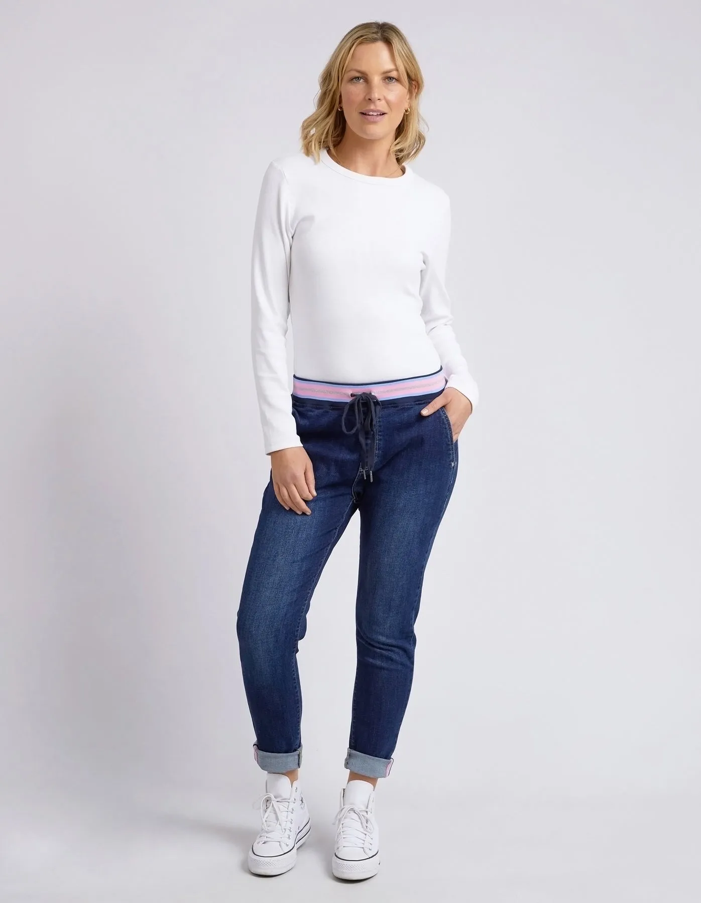 Arielle Denim Jogger - Indigo