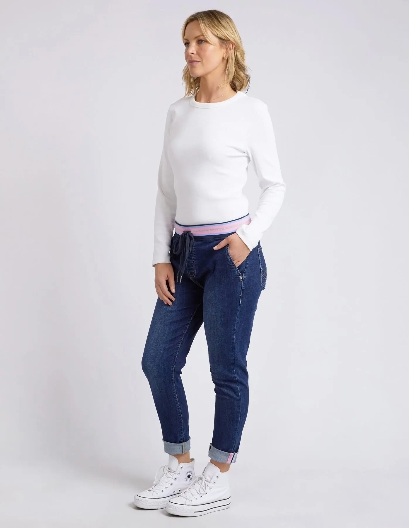 Arielle Denim Jogger - Indigo