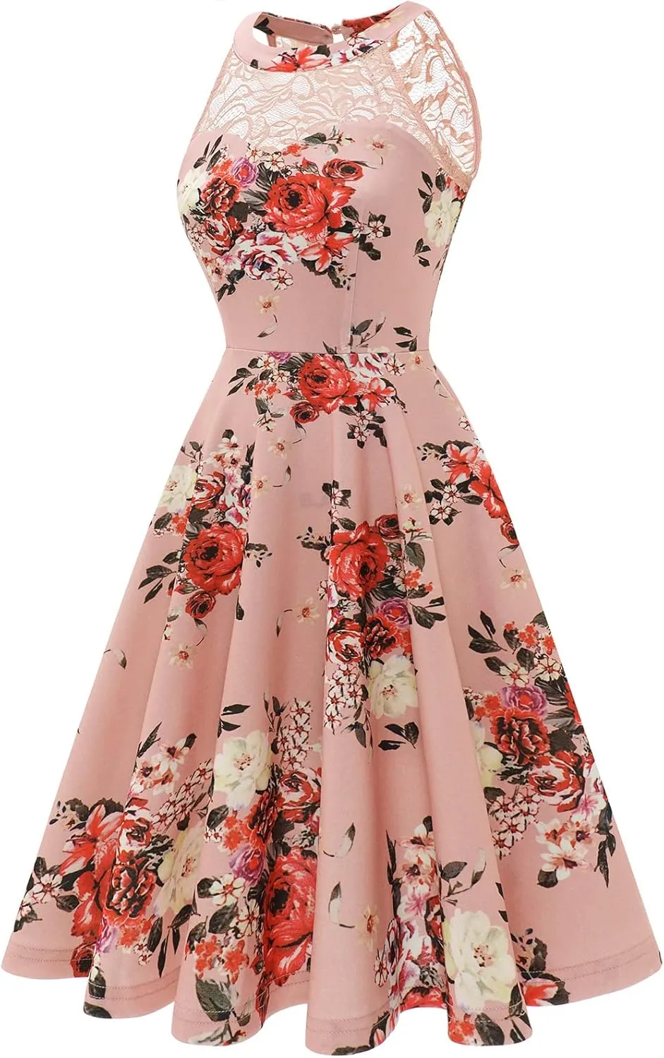 Bbonlinedress Women Cocktail Prom Wedding Dress Halter Lace Evening Party Short Vintage Homecoming Dresses