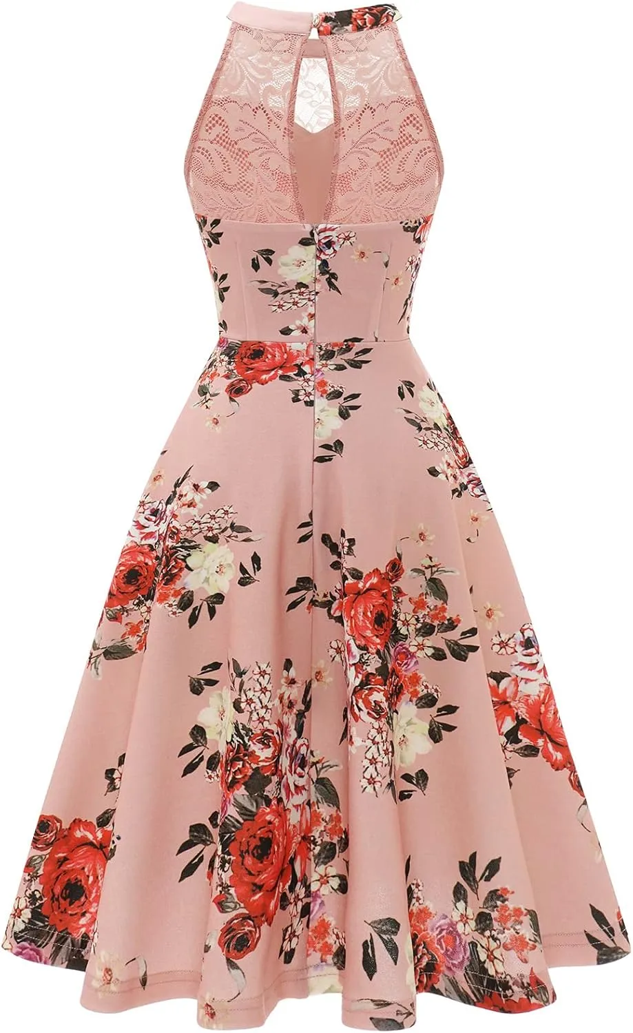 Bbonlinedress Women Cocktail Prom Wedding Dress Halter Lace Evening Party Short Vintage Homecoming Dresses