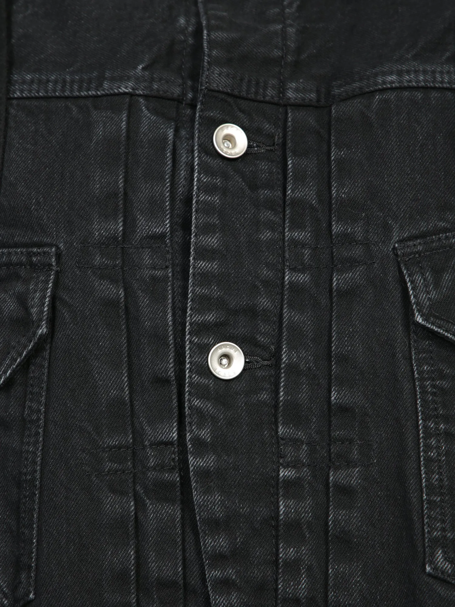 Black Wool Denim Jacket