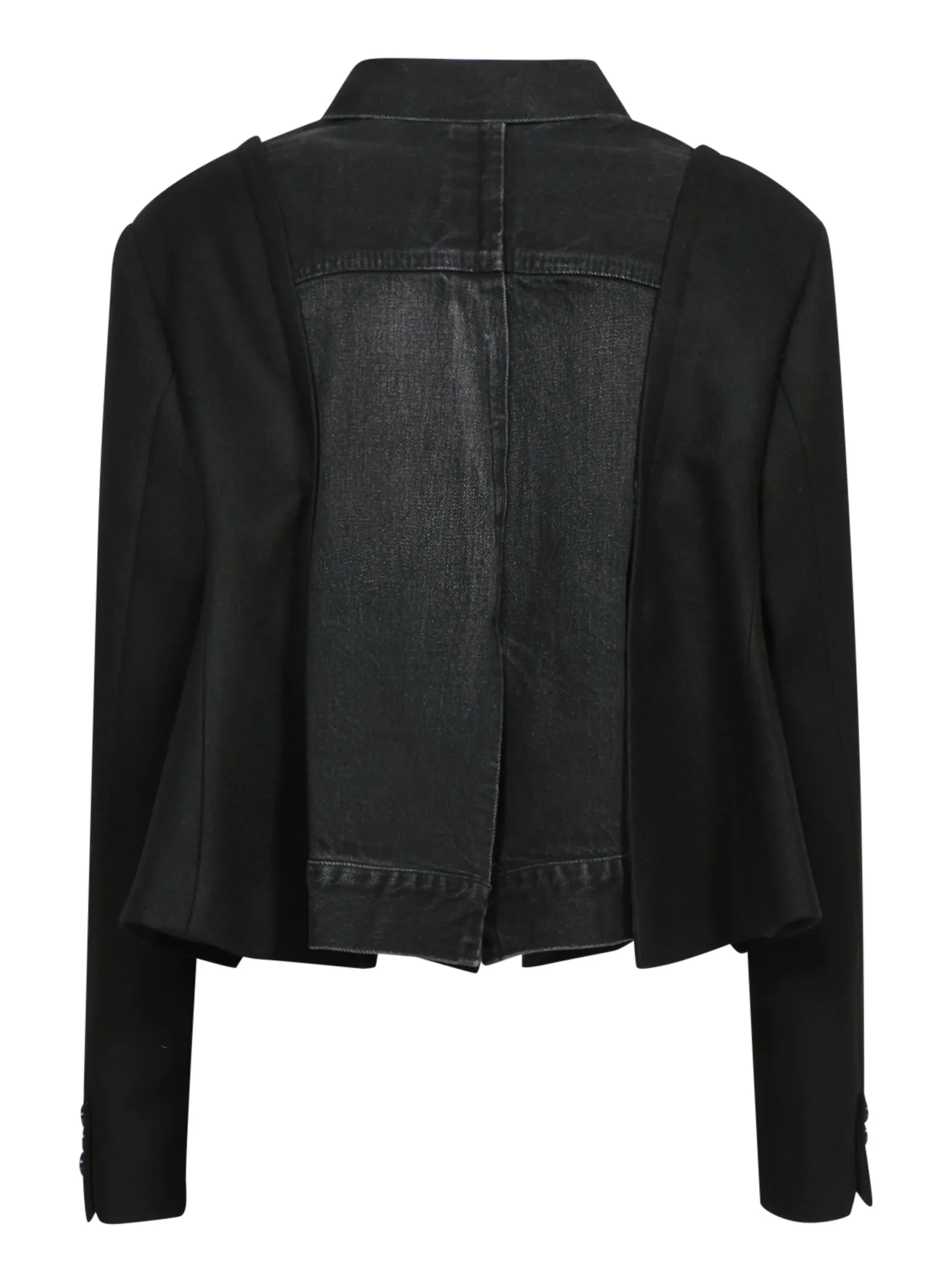 Black Wool Denim Jacket