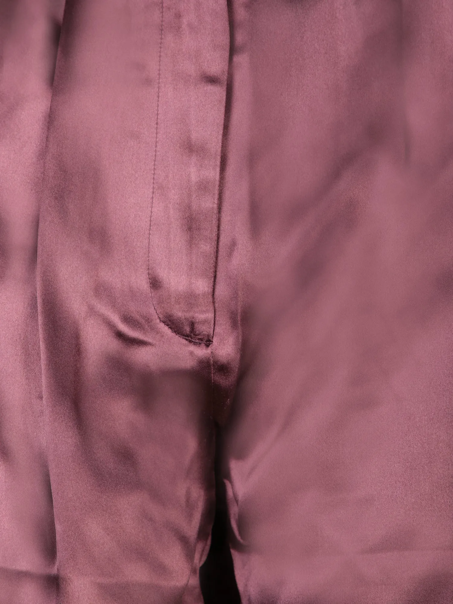 Bordeaux Silk Viscose Trousers