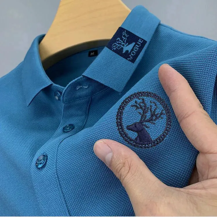 Breathable Comfortable Embroidered Casual Polo Shirt