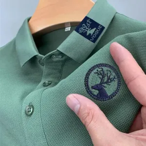 Breathable Comfortable Embroidered Casual Polo Shirt