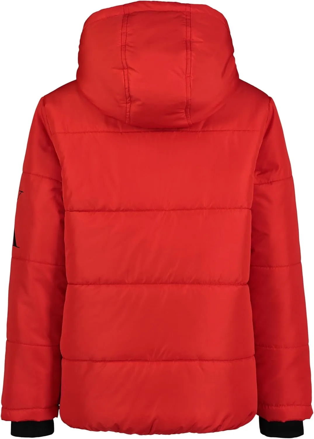 Calvin Klein Boys' Heavy Weight Hooded Bubble Jacket with Polar Fleece Lining