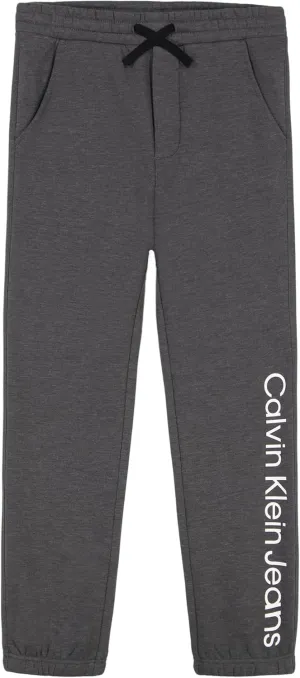 Calvin Klein Boys' Pull-on Fleece Jogger Sweatpants, Drawstring Closure