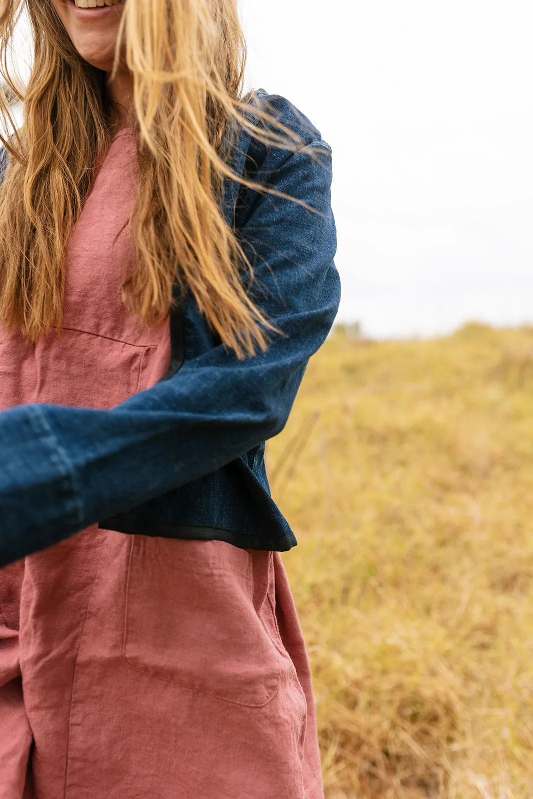 Denim short jacket