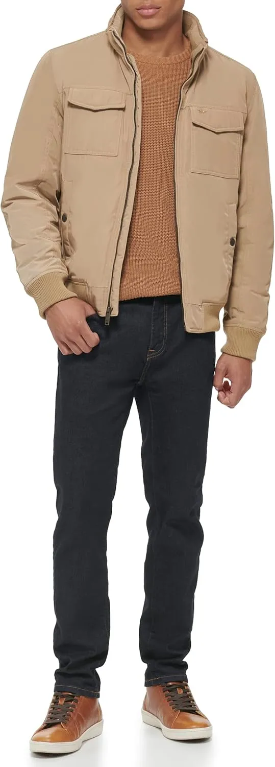 Dockers Men's Quilted Lined Flight Bomber Jacket