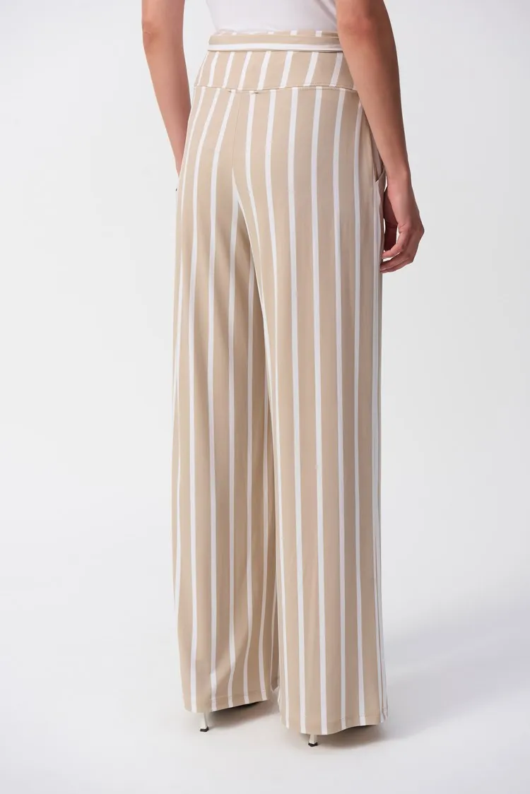 High-waisted Striped Trousers Style