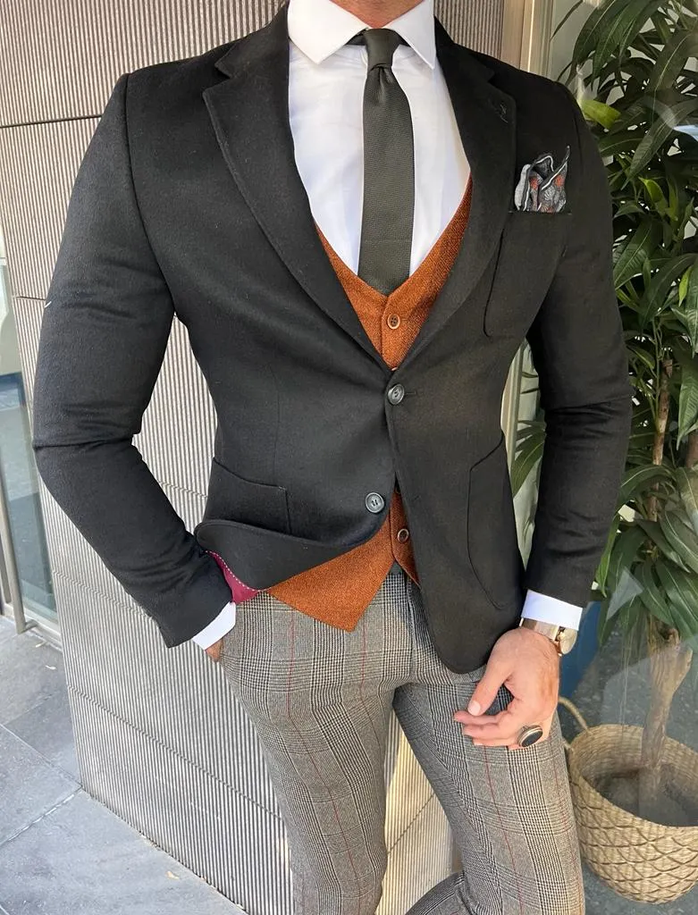 Ivar Black Slim Fit Blazer