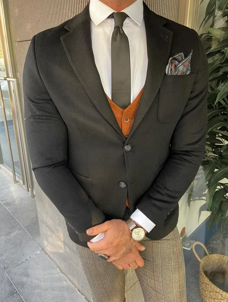 Ivar Black Slim Fit Blazer