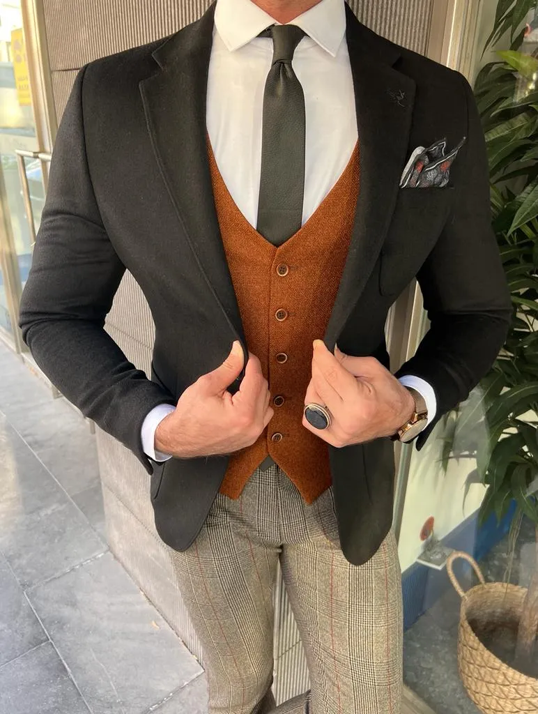 Ivar Black Slim Fit Blazer