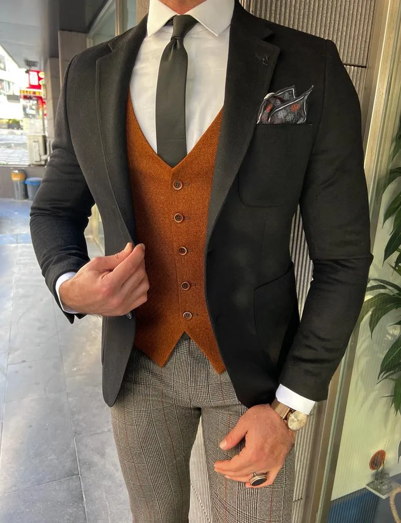 Ivar Black Slim Fit Blazer