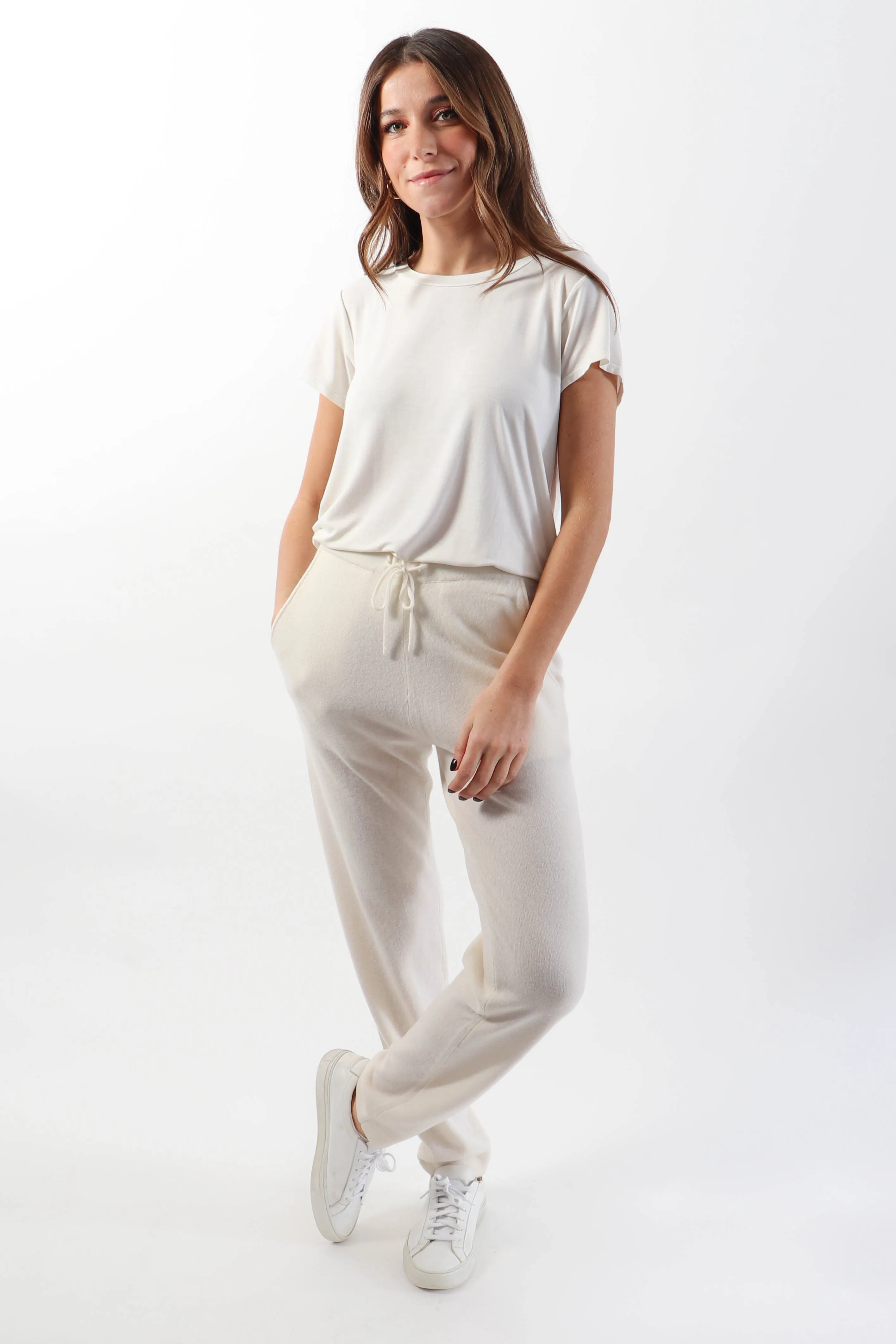 Ivory Cashmere Pant