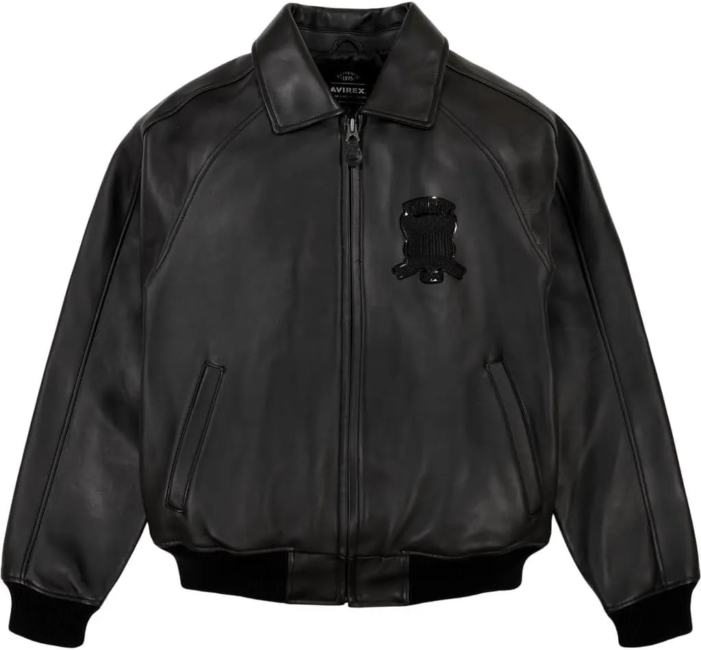 Men pilot Shirt Style Avirex real leather jacket | iconic Air force flying bomber jacket for Men(replica)