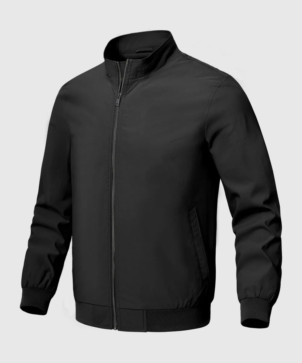 Men's Casual Lightweight Stand Collar Jacket