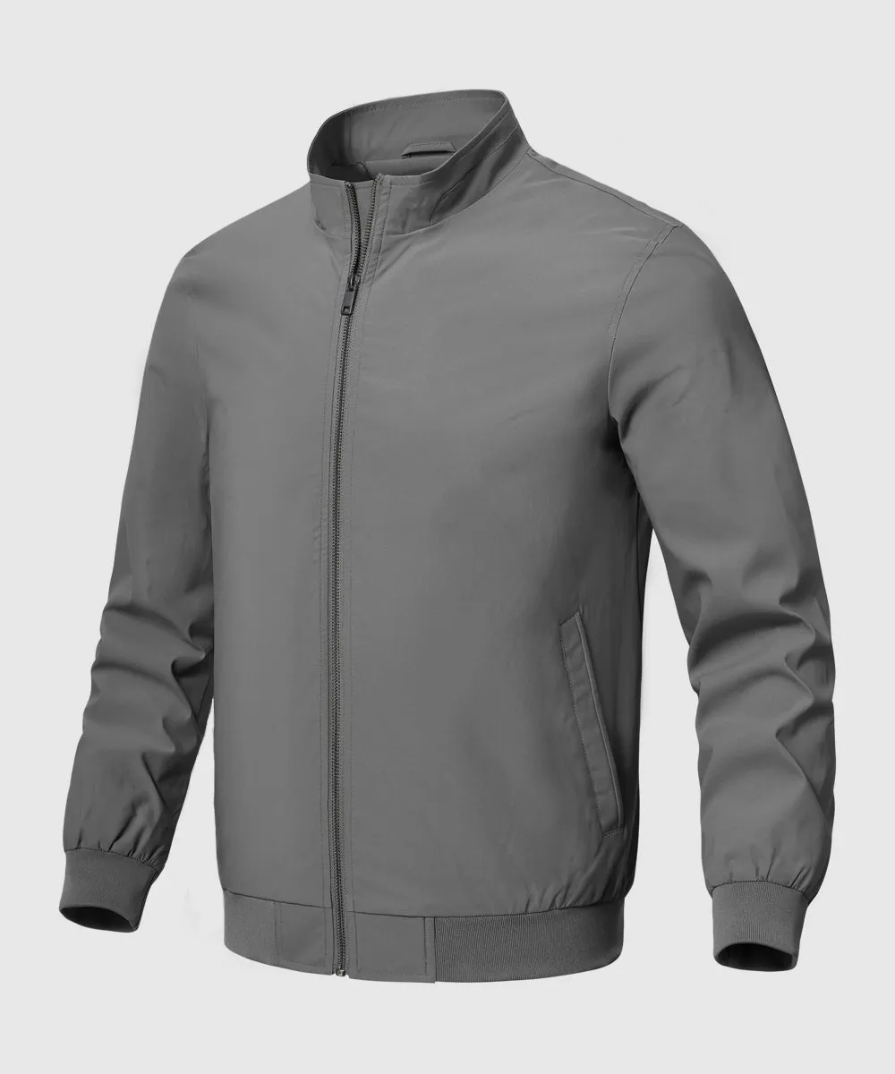 Men's Casual Lightweight Stand Collar Jacket
