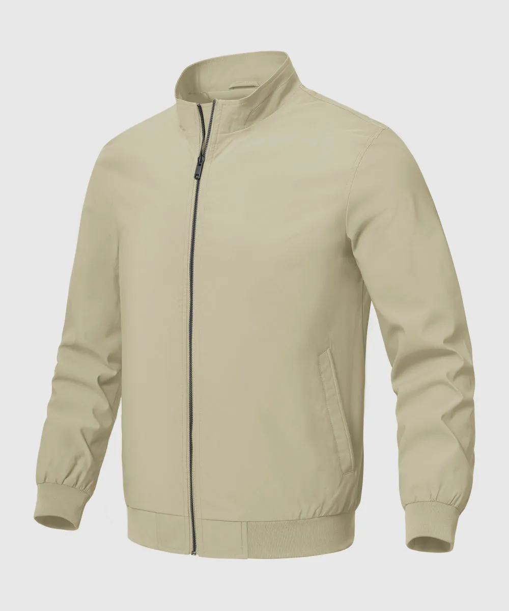 Men's Casual Lightweight Stand Collar Jacket
