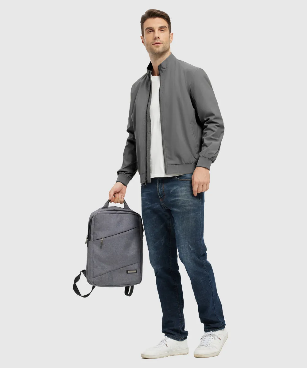 Men's Casual Lightweight Stand Collar Jacket