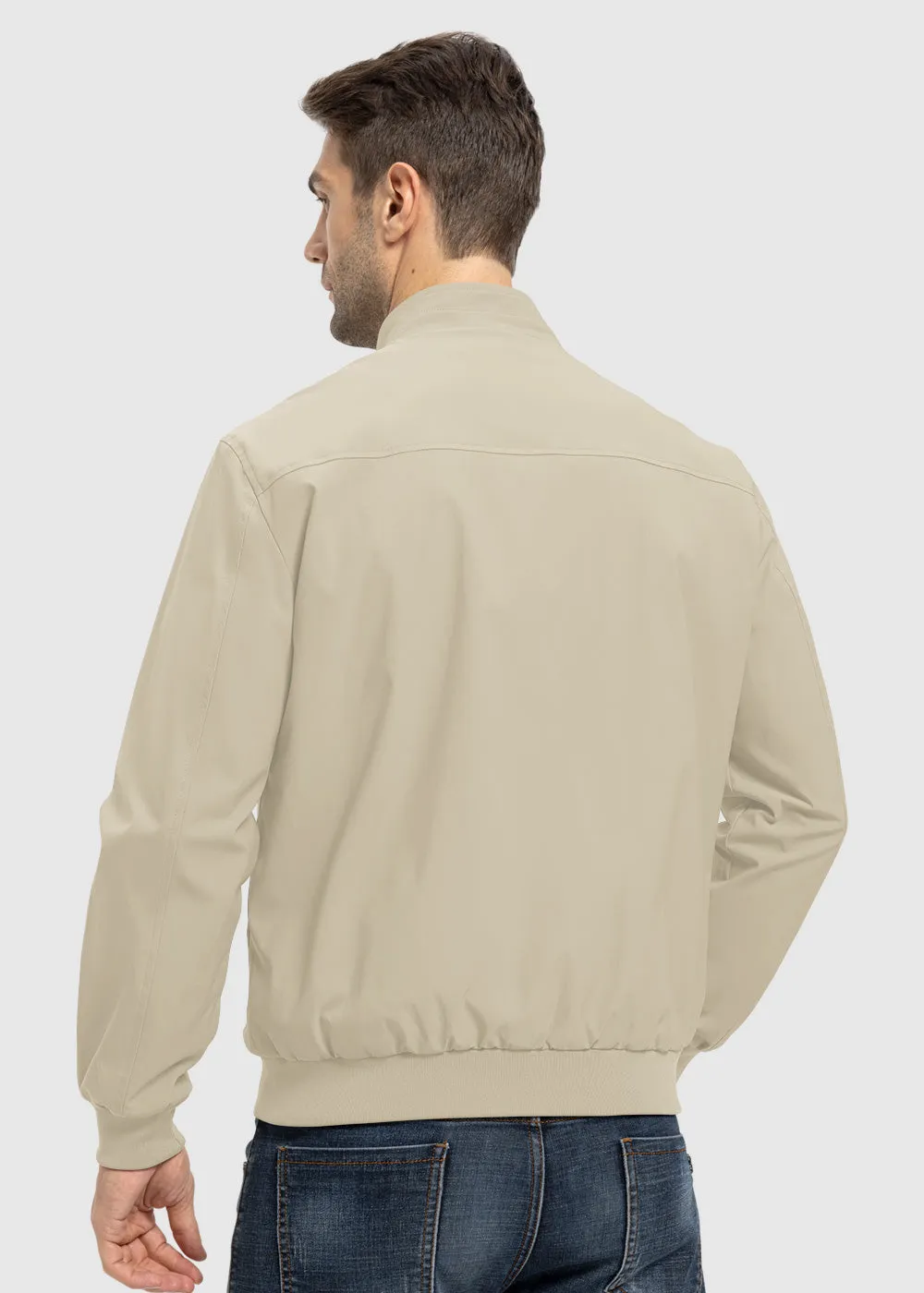 Men's Casual Lightweight Stand Collar Jacket