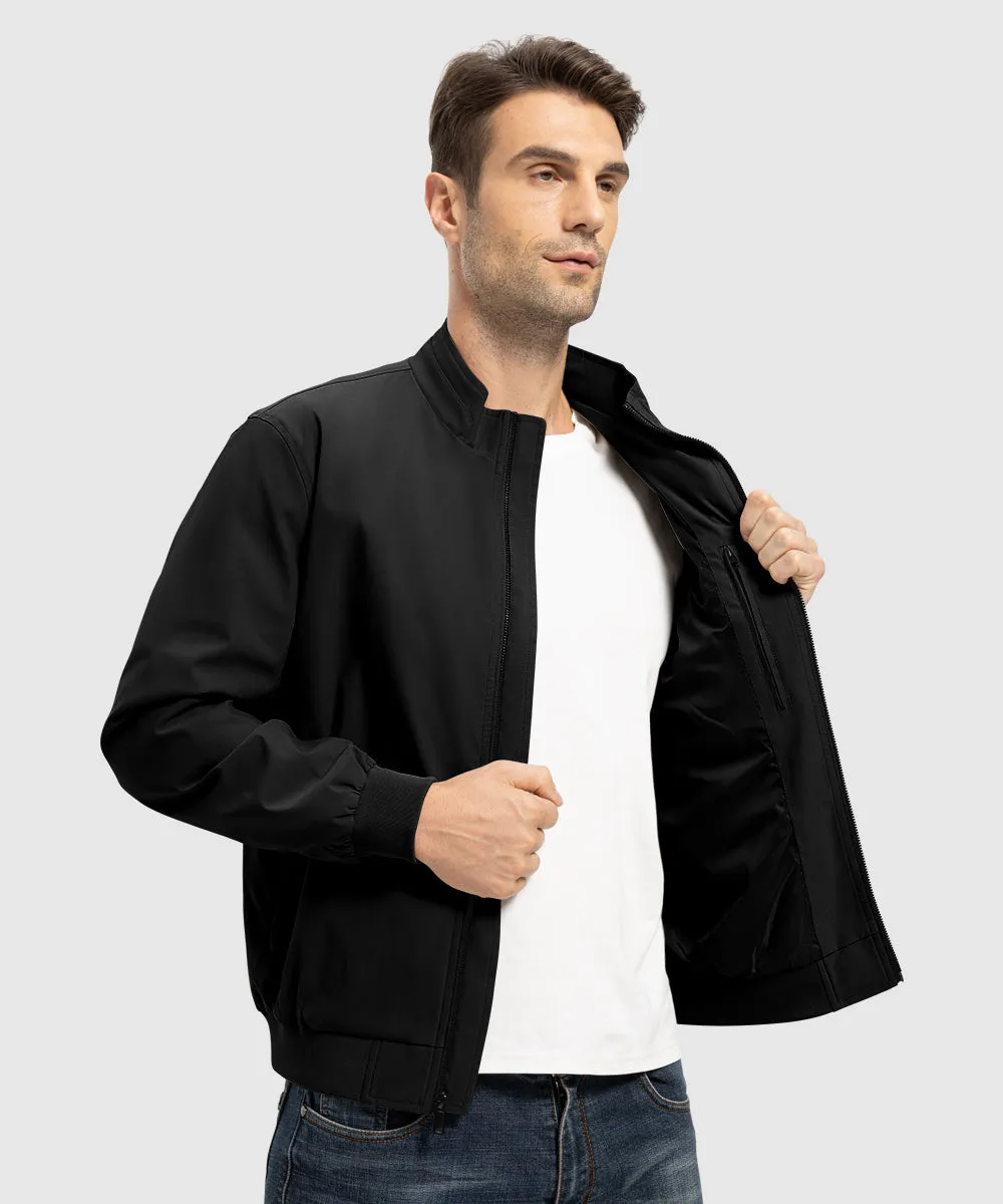 Men's Casual Lightweight Stand Collar Jacket