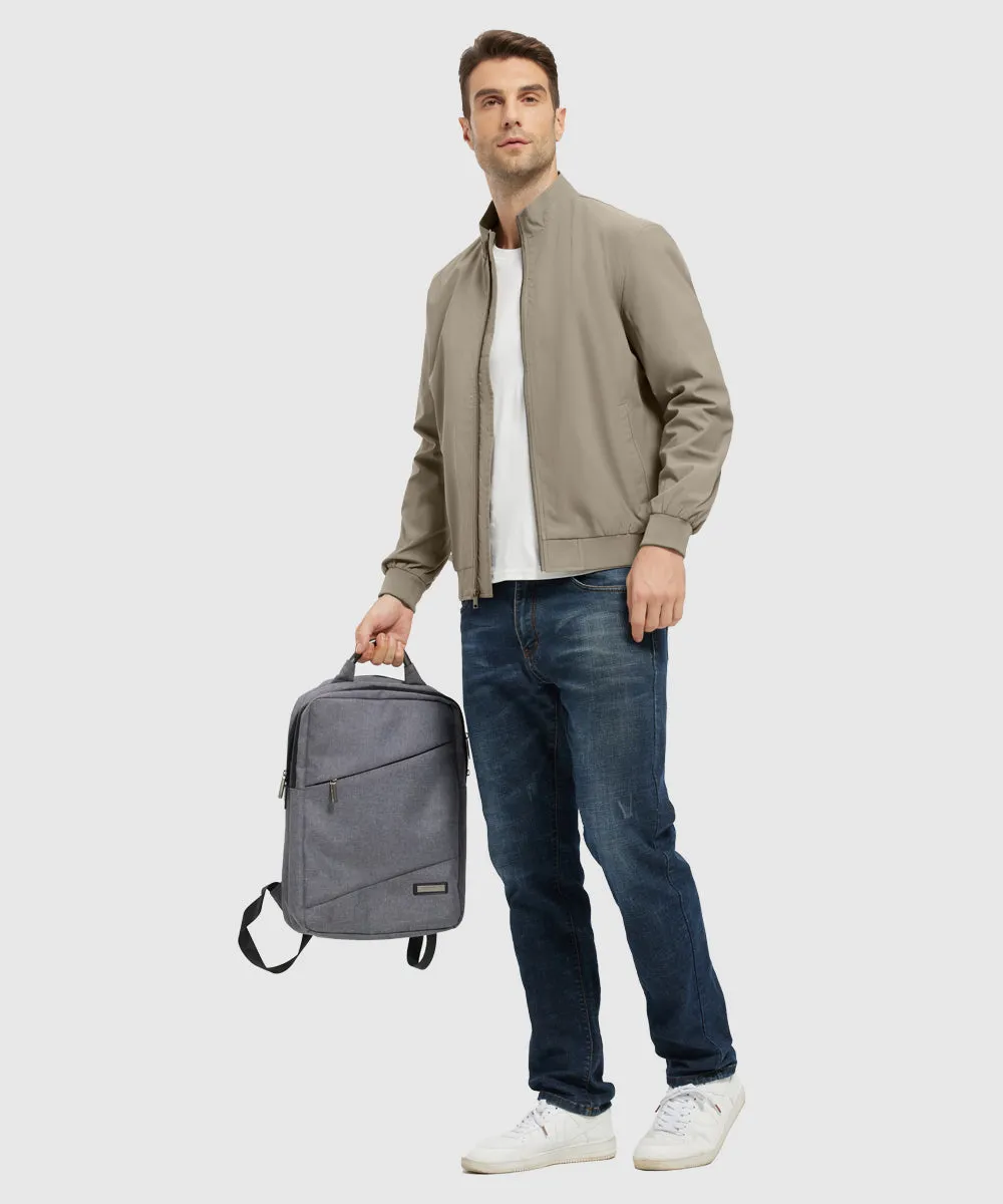 Men's Casual Lightweight Stand Collar Jacket