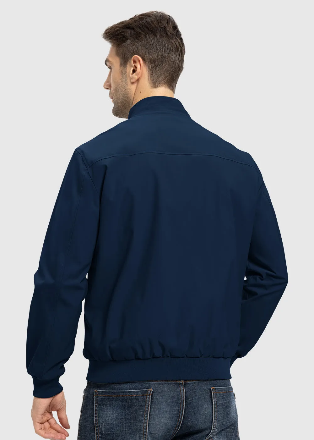 Men's Casual Lightweight Stand Collar Jacket