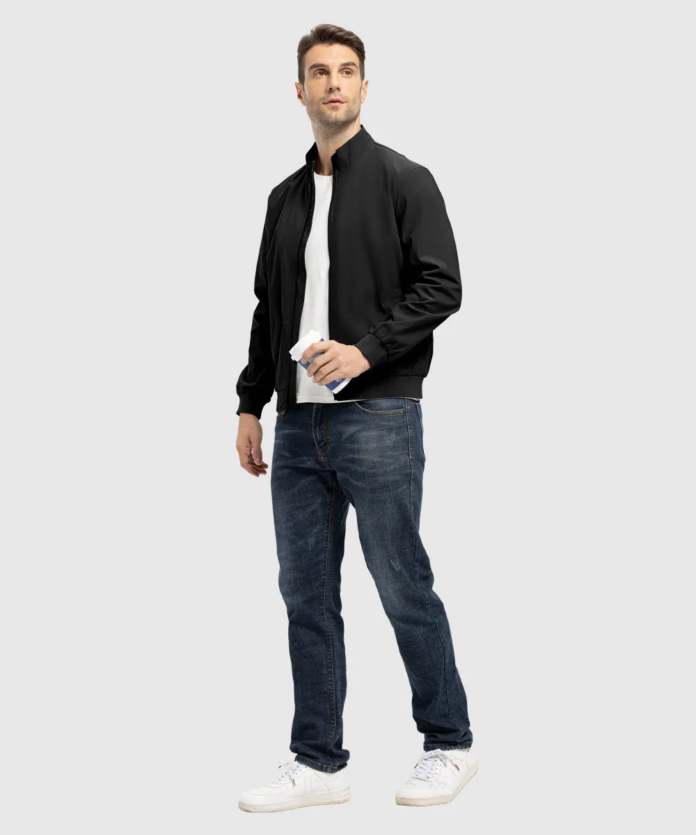 Men's Casual Lightweight Stand Collar Jacket