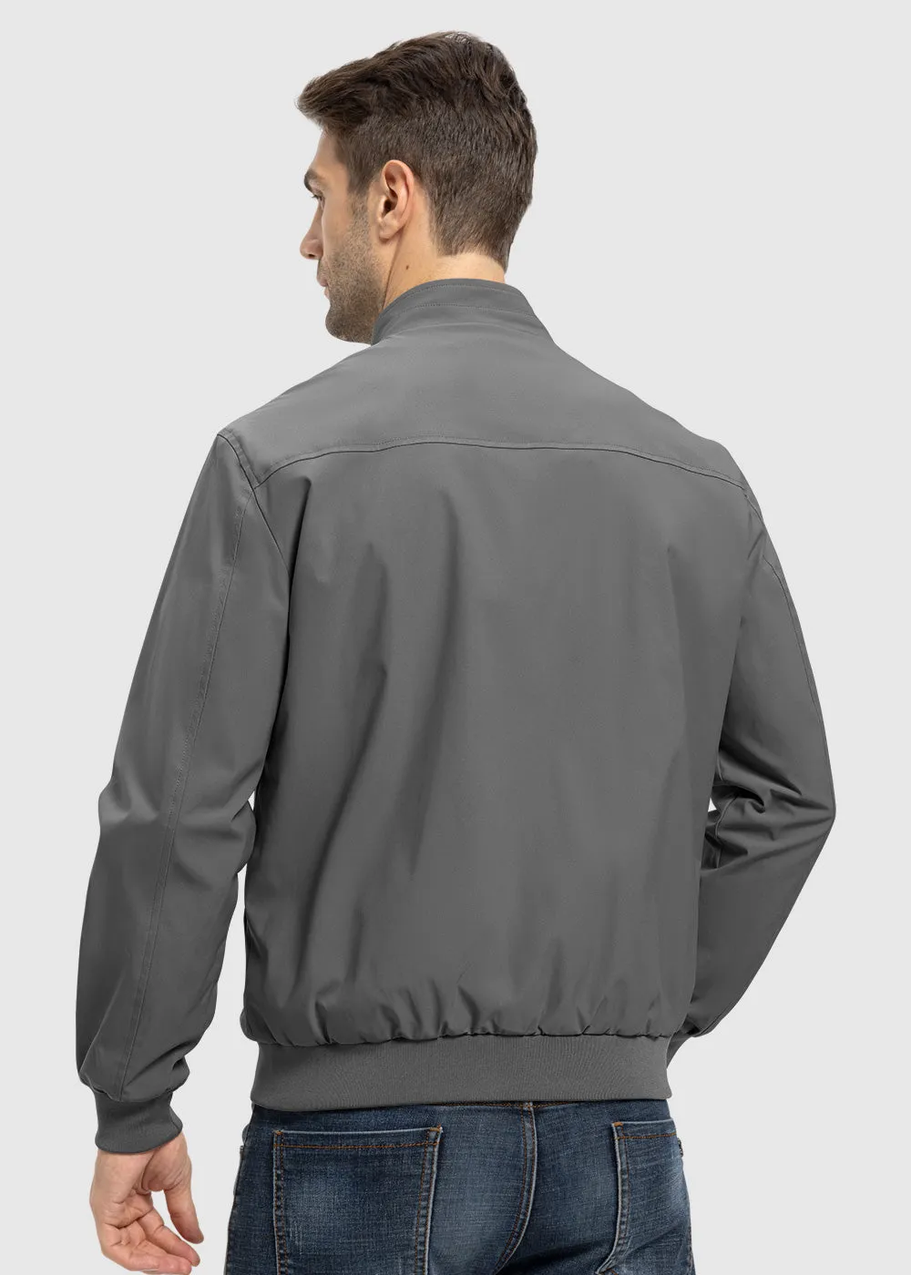 Men's Casual Lightweight Stand Collar Jacket