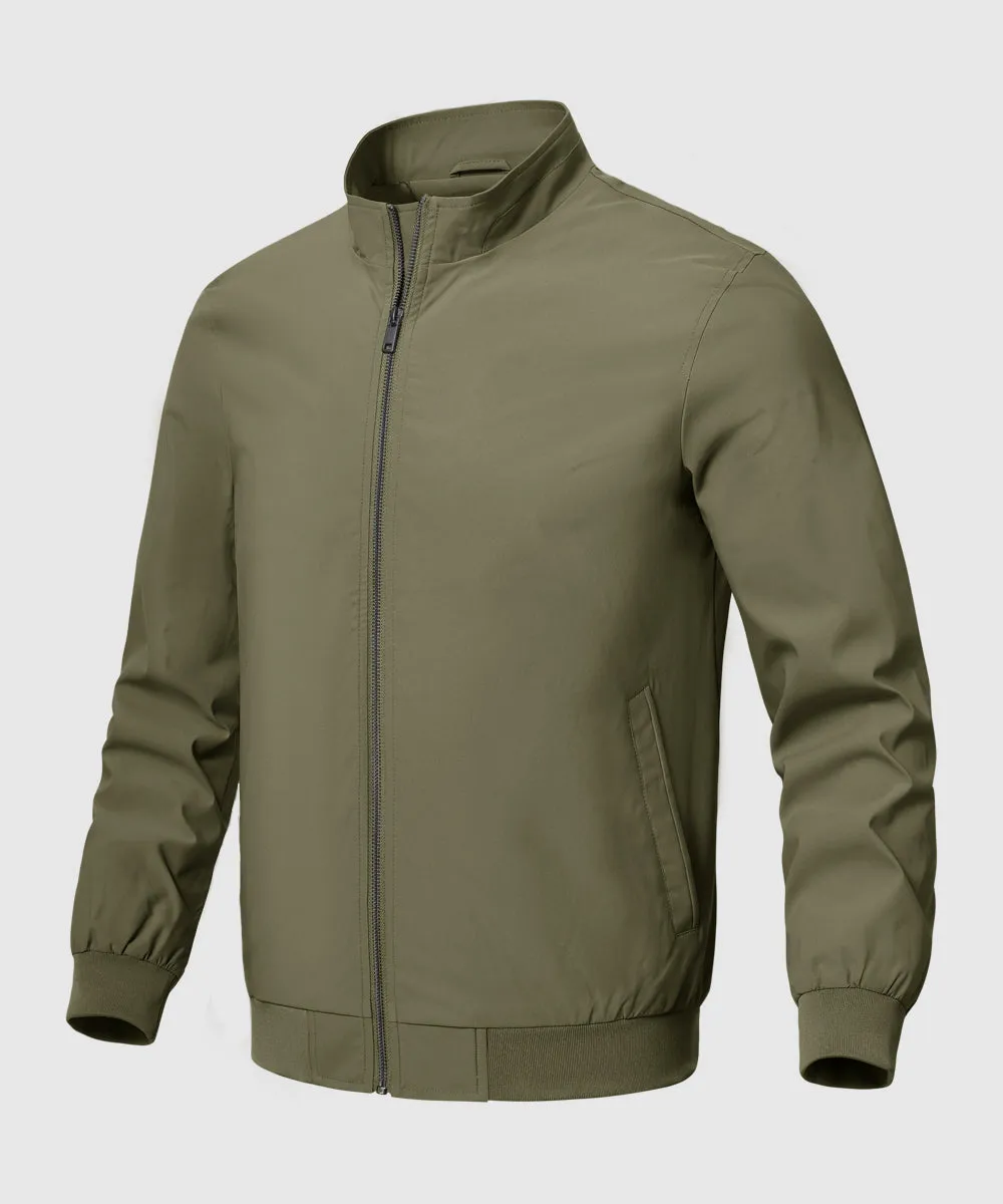 Men's Casual Lightweight Stand Collar Jacket