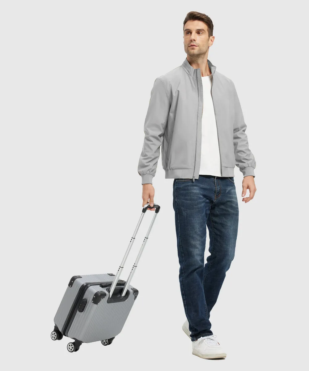 Men's Casual Lightweight Stand Collar Jacket