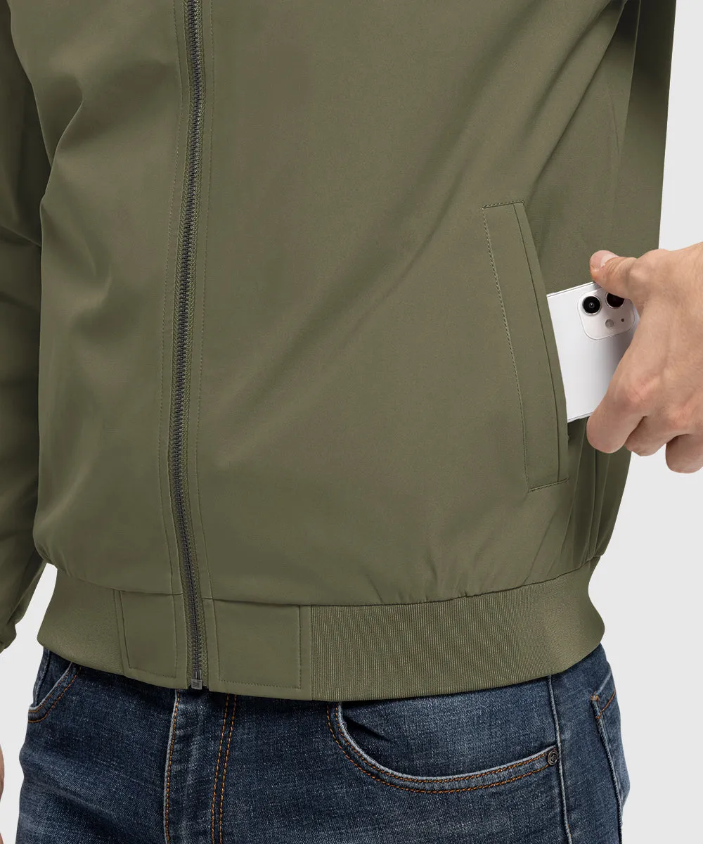 Men's Casual Lightweight Stand Collar Jacket
