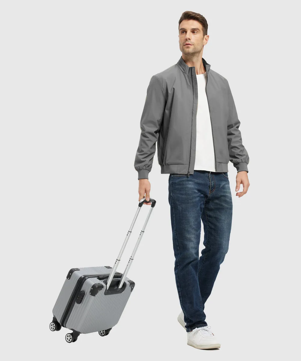 Men's Casual Lightweight Stand Collar Jacket