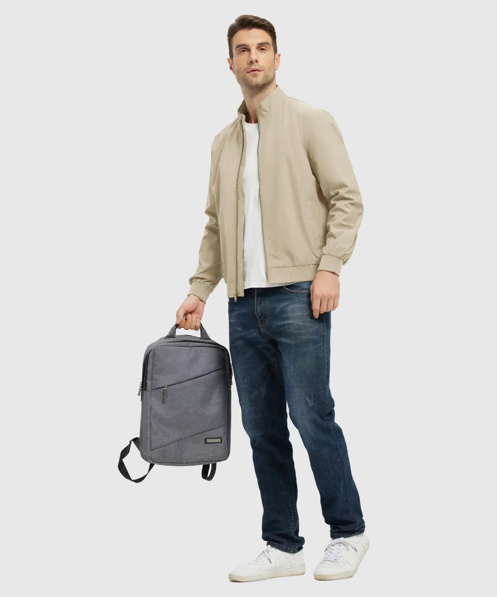 Men's Casual Lightweight Stand Collar Jacket