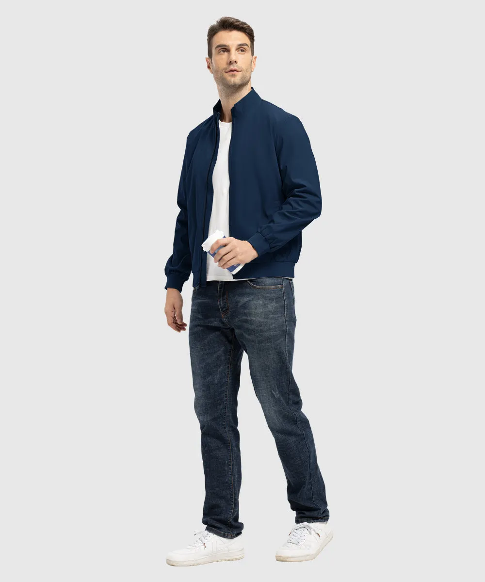 Men's Casual Lightweight Stand Collar Jacket