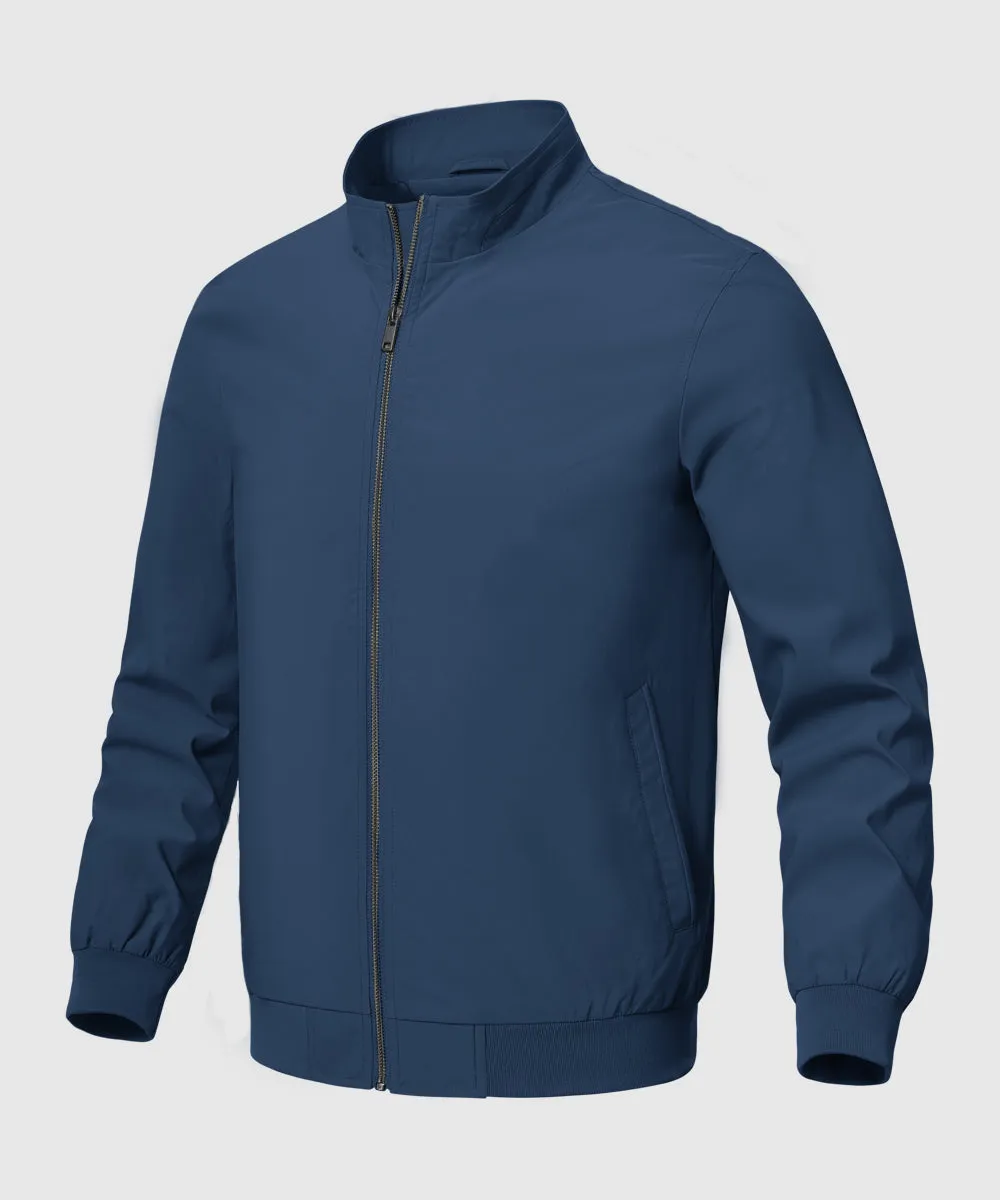 Men's Casual Lightweight Stand Collar Jacket