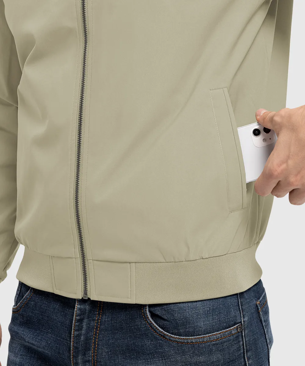Men's Casual Lightweight Stand Collar Jacket