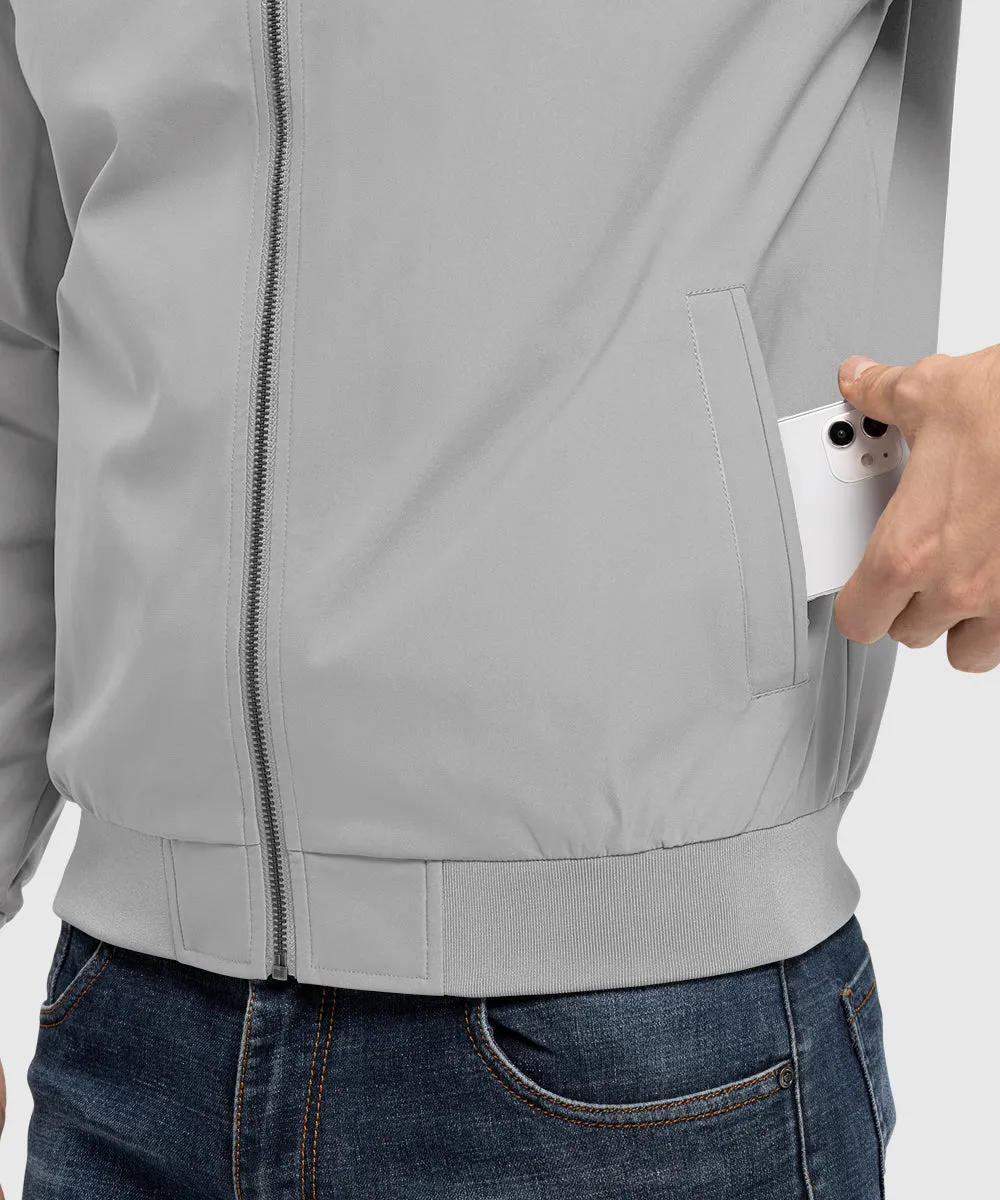Men's Casual Lightweight Stand Collar Jacket