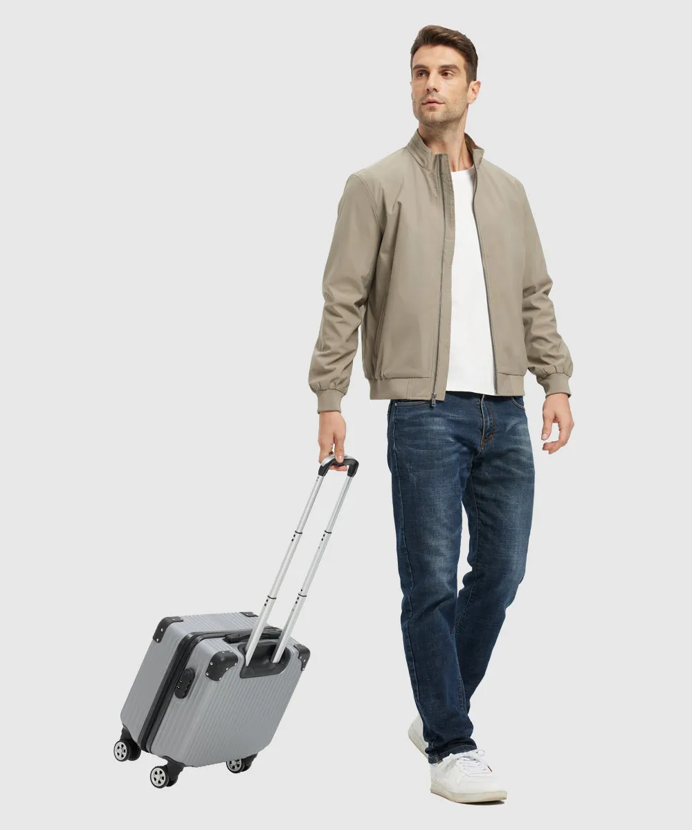 Men's Casual Lightweight Stand Collar Jacket