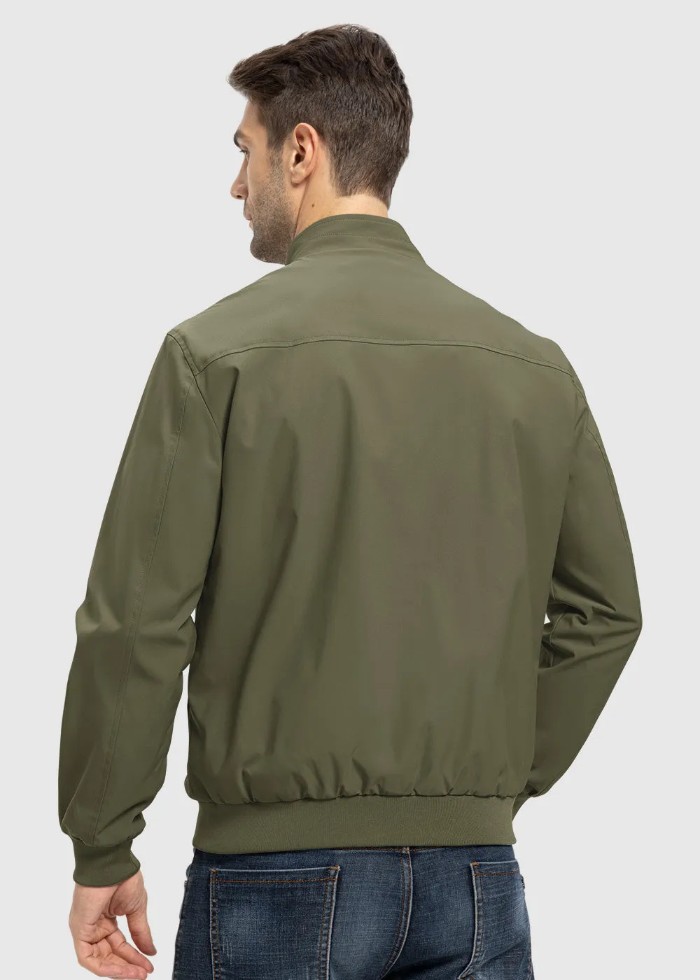 Men's Casual Lightweight Stand Collar Jacket
