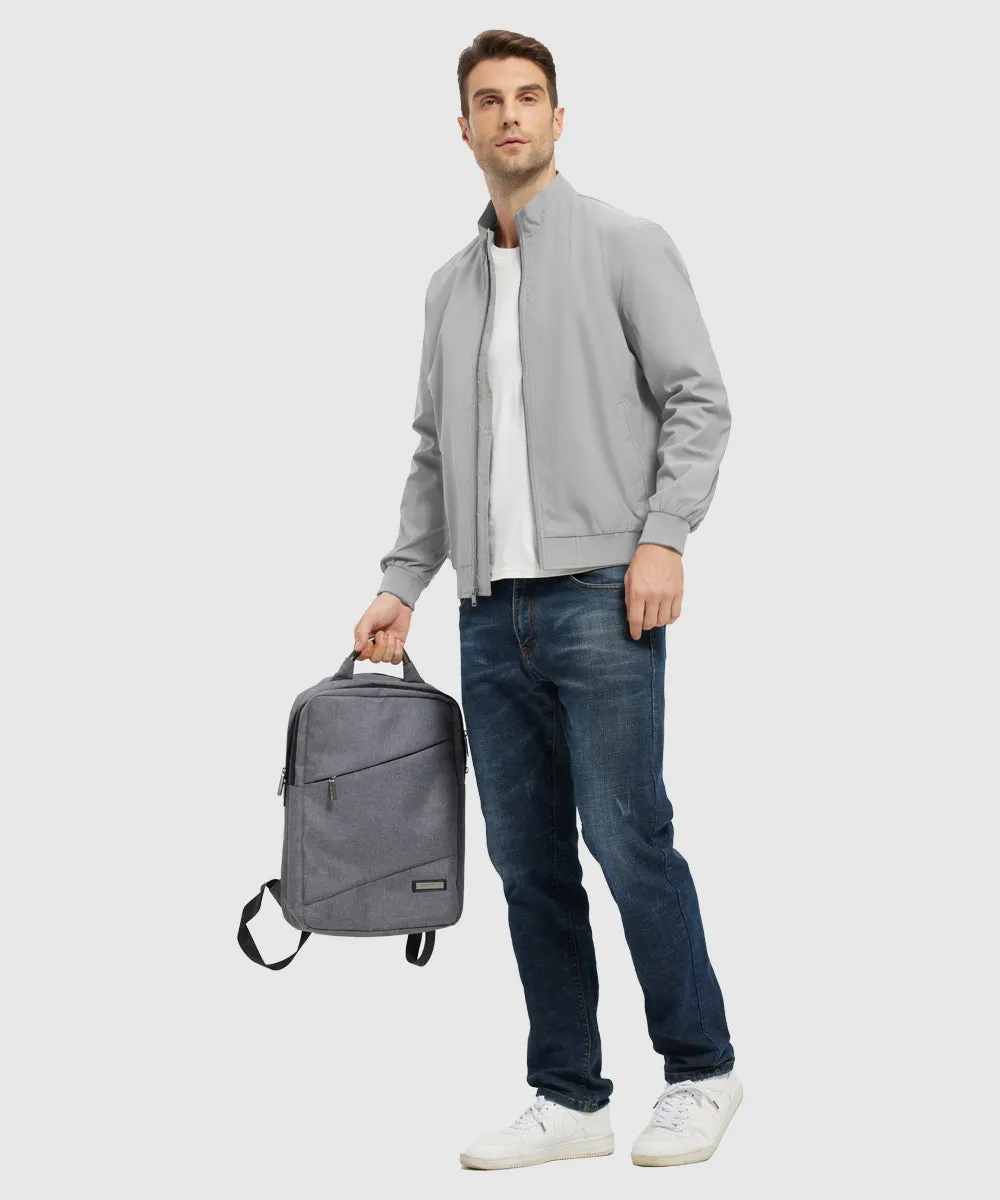 Men's Casual Lightweight Stand Collar Jacket