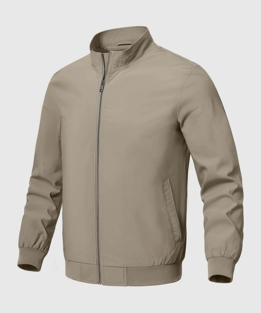 Men's Casual Lightweight Stand Collar Jacket