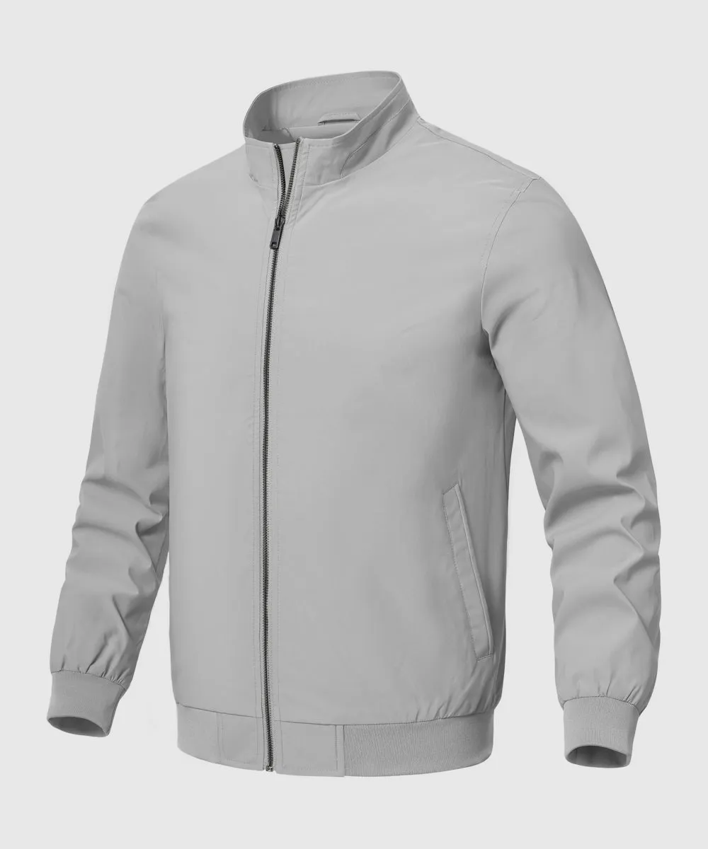 Men's Casual Lightweight Stand Collar Jacket