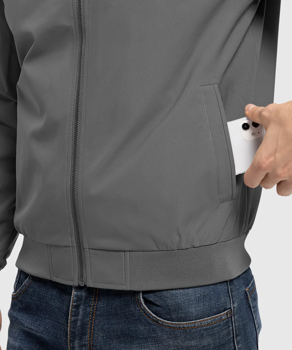Men's Casual Lightweight Stand Collar Jacket