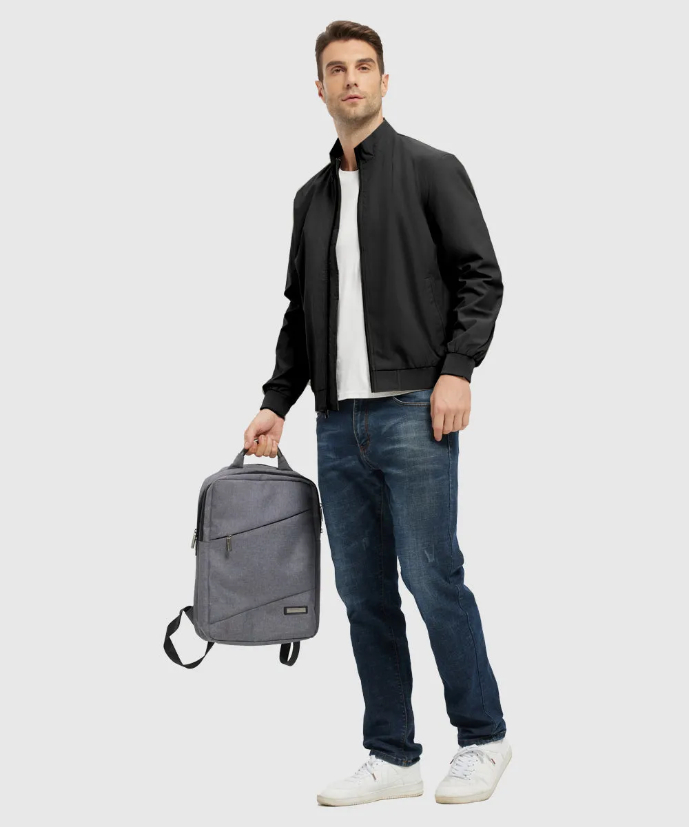 Men's Casual Lightweight Stand Collar Jacket
